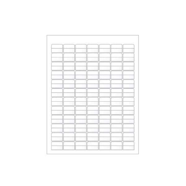 Ziptape Laser Printer Label Sheet Sticker Paper - 1" W x 0.34" H , 840PK ZT-LSL-75-603-10 - main